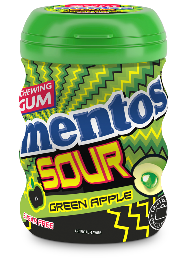 Mentos Gum Sour Green Apple | 68 g